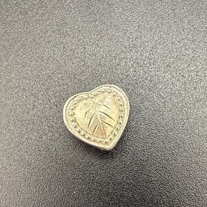 Black Hills Gold Heart-Shaped Silver Pendant